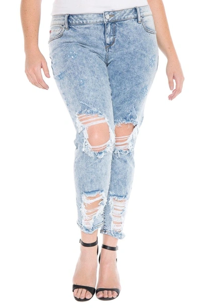 Shop Slink Jeans Destroyed Boyfriend Jeans In Amelia