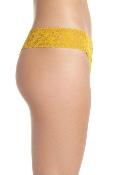 Shop Hanky Panky Original Rise Thong In Topaz Yellow