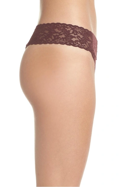Shop Hanky Panky Original Rise Thong In Hickory Red