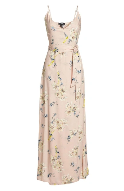 Shop Paige Regina Floral Print Maxi Dress In Tender Yellow Multi