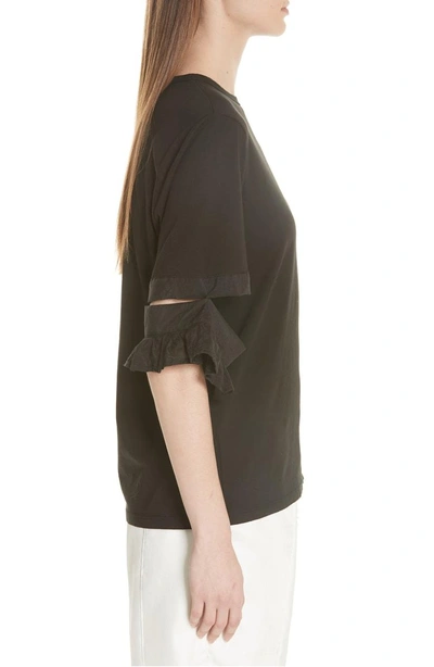 Shop Clu Open Sleeve Top In Black