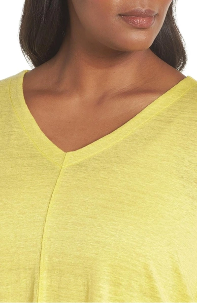 Shop Eileen Fisher Organic Linen Top In Yarrow