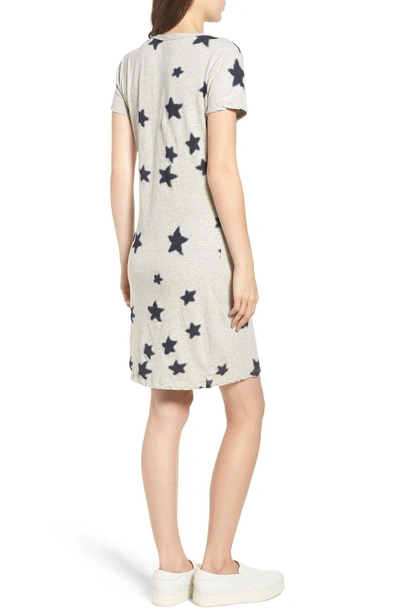 Shop Pam & Gela Star Print Dress In Heather Grey