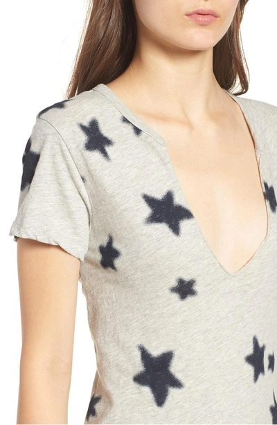 Shop Pam & Gela Star Print Dress In Heather Grey