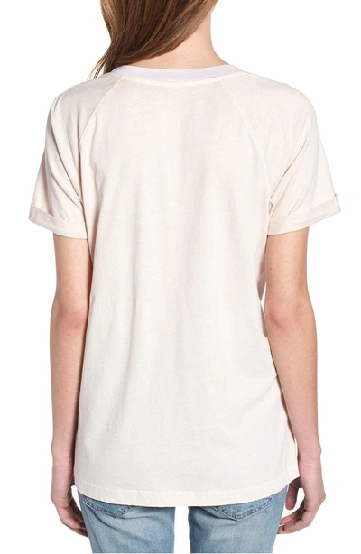 Shop Stateside Gathered Jersey Tee In Peach