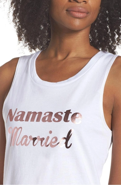Shop Onzie Nama Bridal Tank In Namaste Married