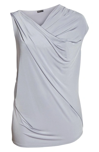 Shop Vince Camuto Asymmetrical Twist Liquid Top In Crocus Pet