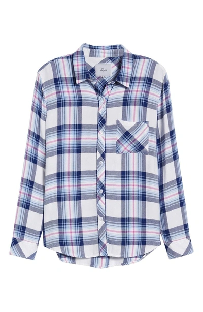 Shop Rails Hunter Plaid Shirt In Ivory Bluebell Pink