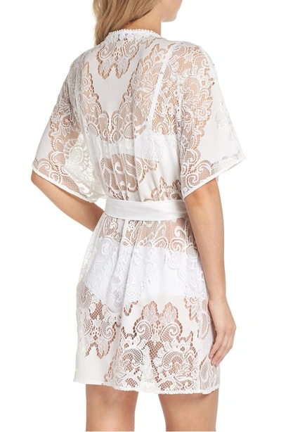 Shop Flora Nikrooz Millie Lace Robe In Ivory