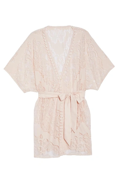 Shop Flora Nikrooz Millie Lace Robe In Buff