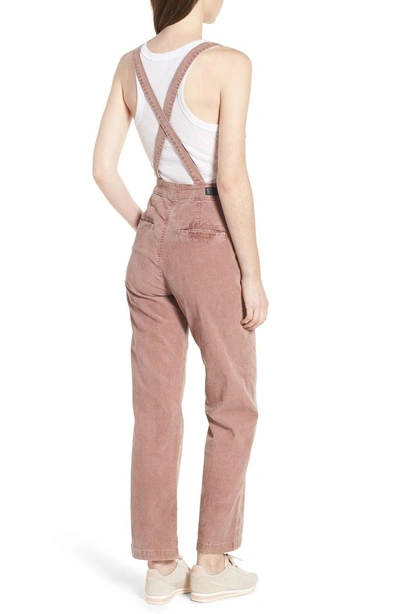 Shop Ag Gwendolyn Corduroy Overalls In Sulfur Pale Wisteria