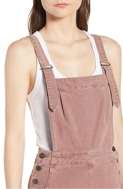Shop Ag Gwendolyn Corduroy Overalls In Sulfur Pale Wisteria