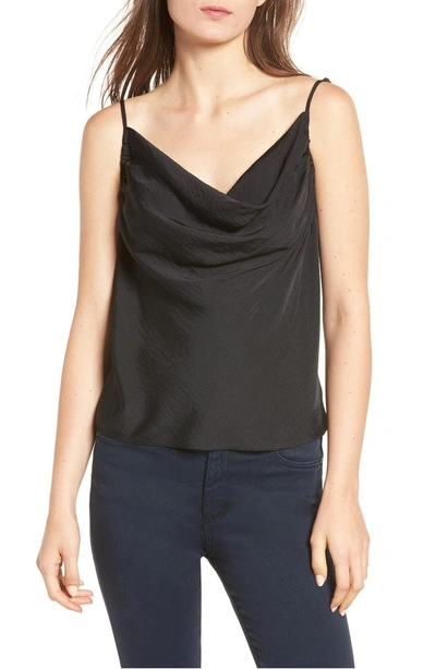 Shop 1.state Cowl Neck Camisole In Rich Black