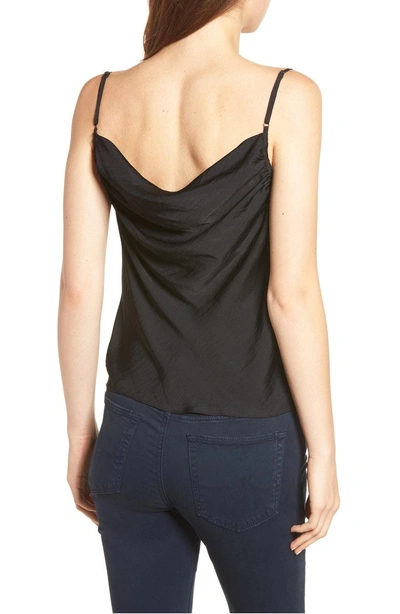 Shop 1.state Cowl Neck Camisole In Rich Black