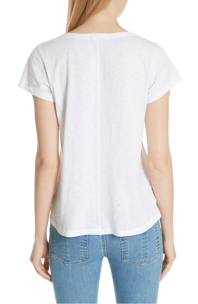 Shop Rag & Bone U-neck Tee In White