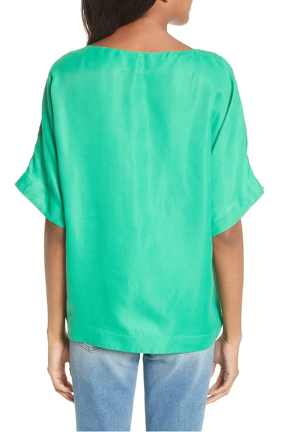 Shop Tibi Easy Top In Green