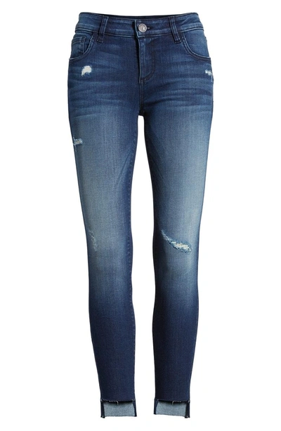 Shop Kut From The Kloth Connie Step Hem Skinny Jeans In Clean