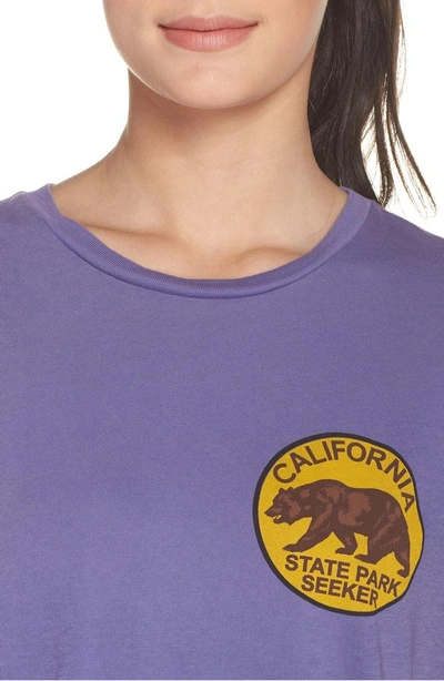 Shop Aviator Nation California Bear Graphic Tee In Vintage Purple