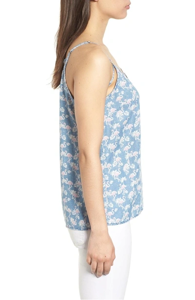 Shop Billy T Pink Flamingo Camisole Top In Blue Flamingo