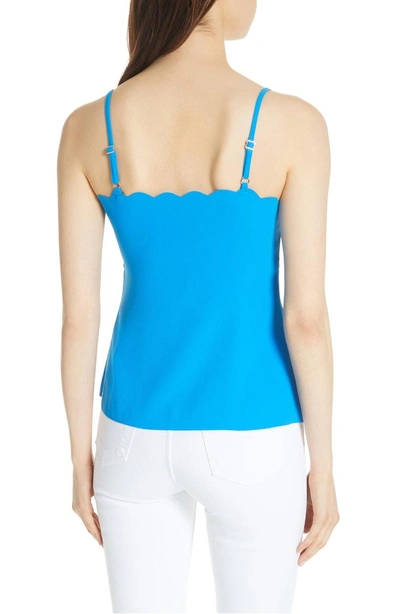 Shop Ted Baker Harmony Scalloped Camisole In Bright Blue