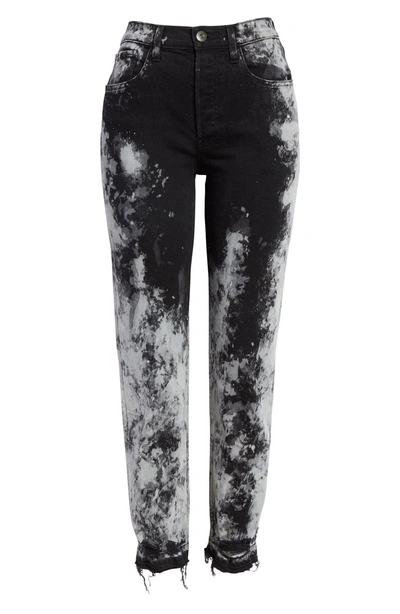 Shop 3x1 W3 Higher Ground Bleached Ankle Slim Fit Jeans In Kuro Marble