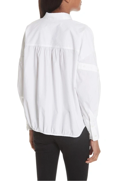 Shop Joie Dangela Cotton Shirt In Clean White