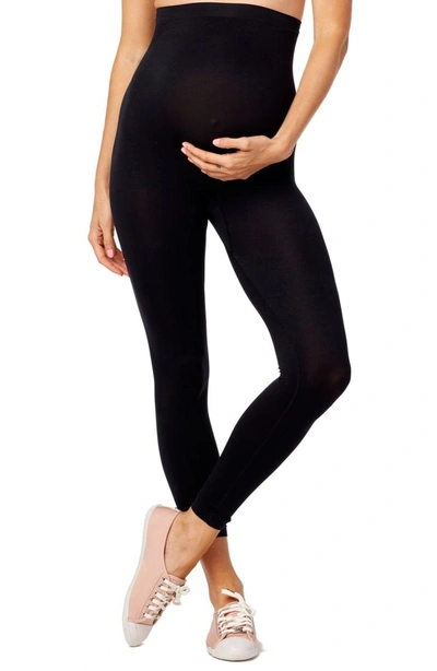 Shop Rosie Pope Seamless Maternity Leggings In Black