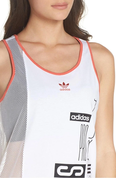 Shop Adidas Originals Active Icons Tank In White
