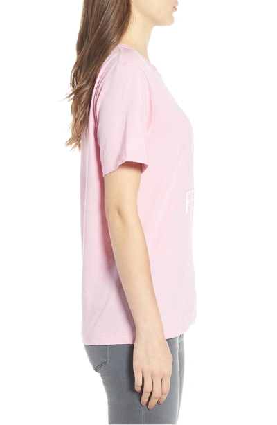 Shop Rebecca Minkoff The Force Is Female Tee In Pink/ Hot Pink