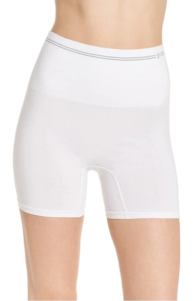 Shop Yummie Seamless Shaping Shorts In White