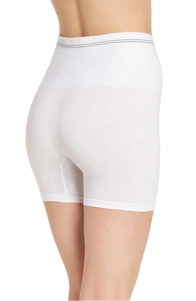 Shop Yummie Seamless Shaping Shorts In White