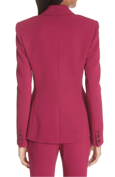 Shop Altuzarra Double Breasted Blazer In Dahlia