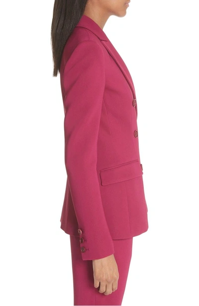 Shop Altuzarra Double Breasted Blazer In Dahlia