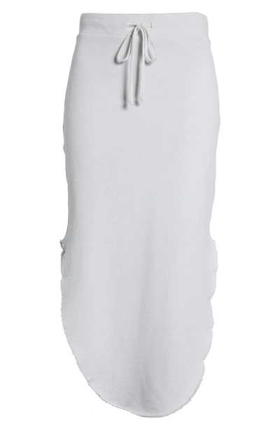 Shop Frank & Eileen Tee Lab Midi Fleece Skirt In Dirty White