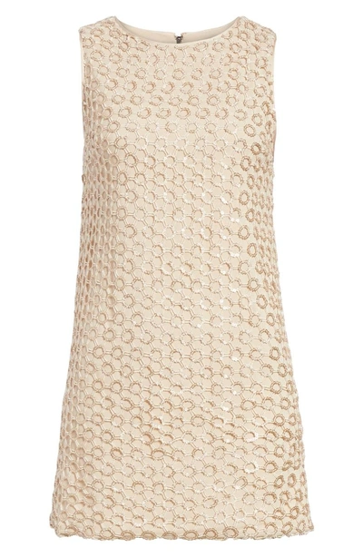 Shop Alice And Olivia Clyde A-line Dress In Gold