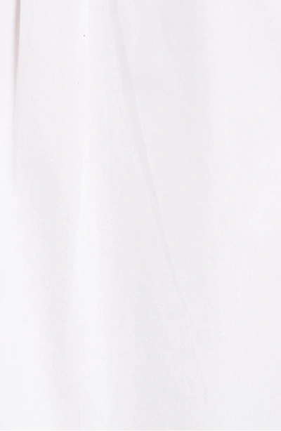 Shop Derek Lam 10 Crosby Embroidered Poplin Top In Optic White