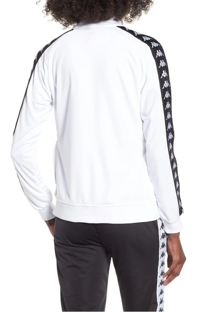 Shop Kappa Banda Wanniston Track Jacket In White/ Black