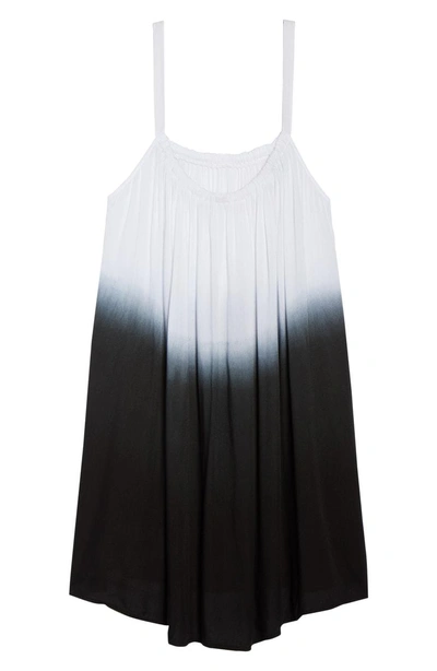 Shop Elan Dip-dye Cover-up Dress In Black Ombre