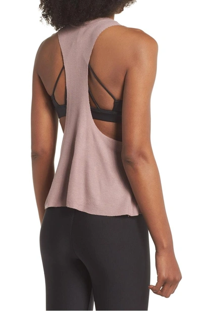 Shop Alo Yoga Flow Thermal Tank In Smokey Quartz