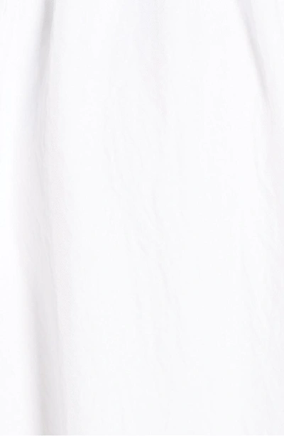 Shop Vince Mixed Media Midi Dress In Optic White