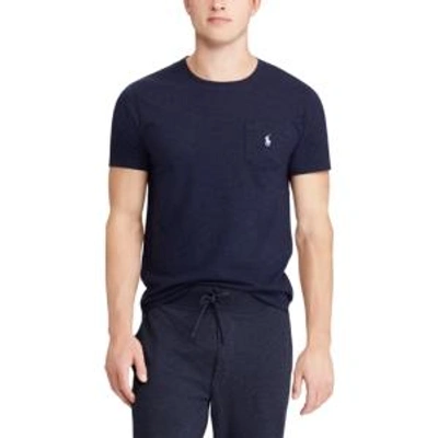 Shop Polo Ralph Lauren Men's Big & Tall Classic Fit Cotton Pocket T-shirt In Worth Navy Heather