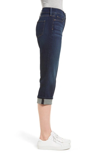 Shop Nydj Marilyn Cropped Cuff Jeans In Bezel