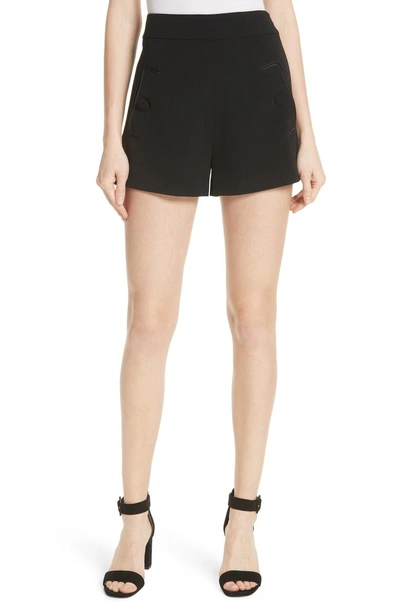 Shop Derek Lam 10 Crosby Pocket Detail Shorts In Black