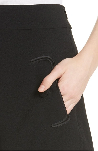 Shop Derek Lam 10 Crosby Pocket Detail Shorts In Black