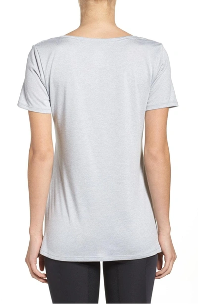 Shop Nike Dry Training Tee In Wolf Grey/ White/ White