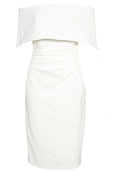 Shop Vince Camuto Popover Midi Dress In Ivory
