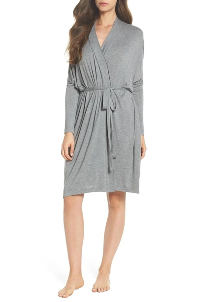 Shop Ugg Delanie Robe In Grey Heather