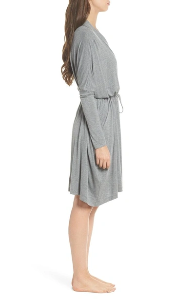 Shop Ugg Delanie Robe In Grey Heather