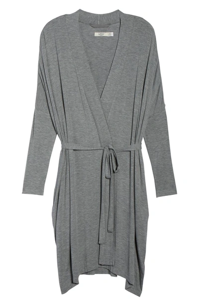 Shop Ugg Delanie Robe In Grey Heather
