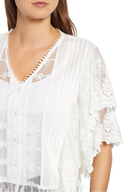 Shop Kas New York Candace Lace Blouse In White